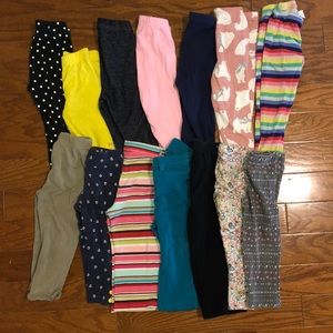 Lot of 14! Girls 18M Leggings
